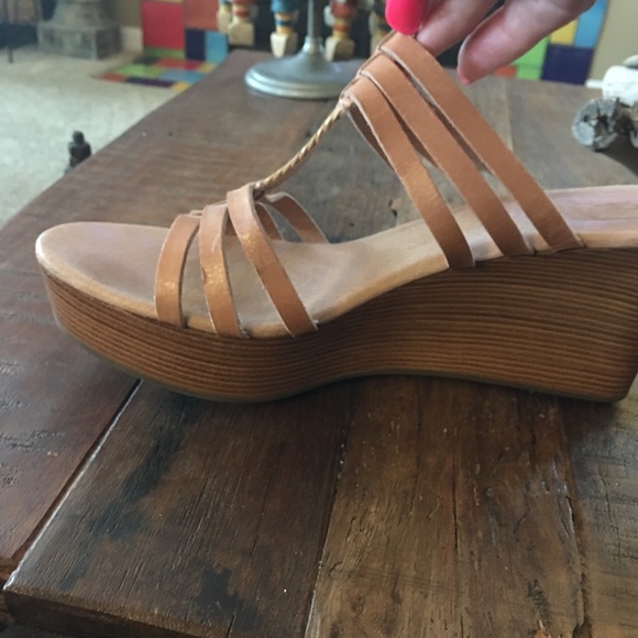 UGG Shoes - Ugg wedge sandals, used Size 10